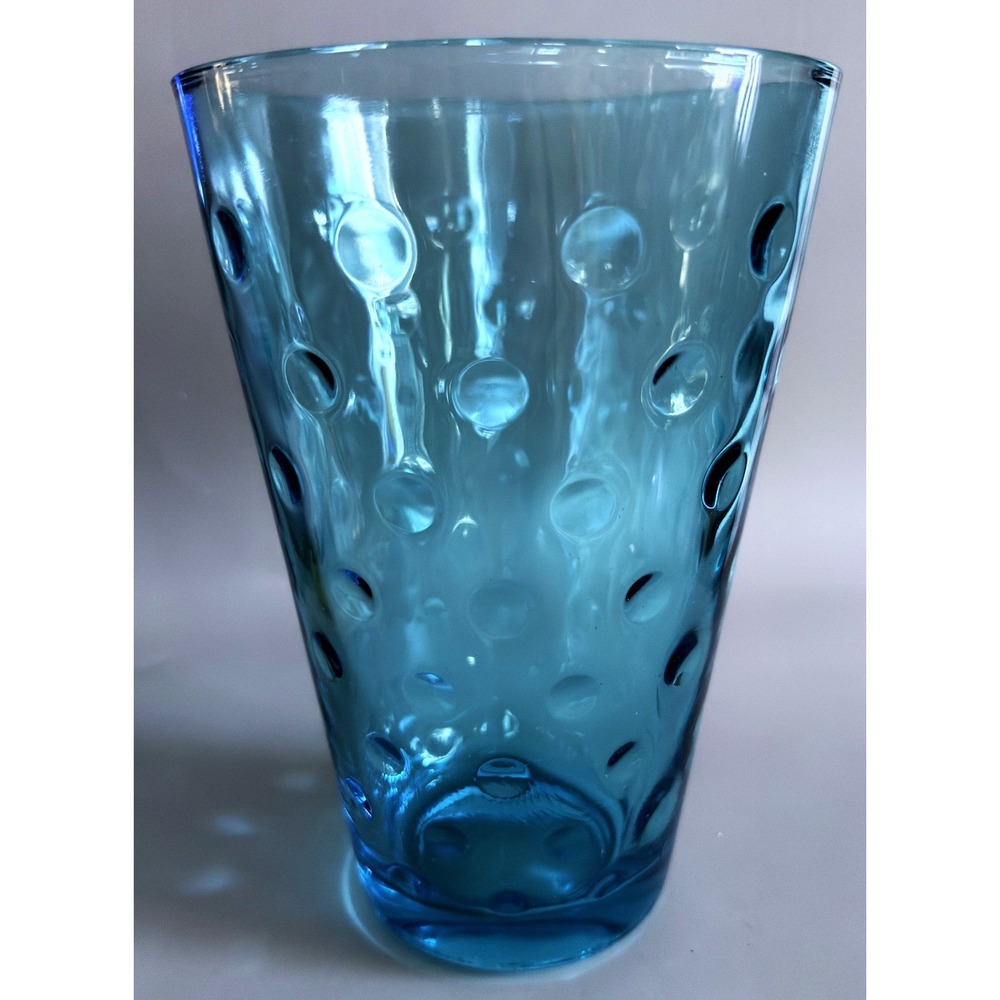 Mid‑Century Scandinavian Blue Art Glass Modernist Vase - Interior Optic Design